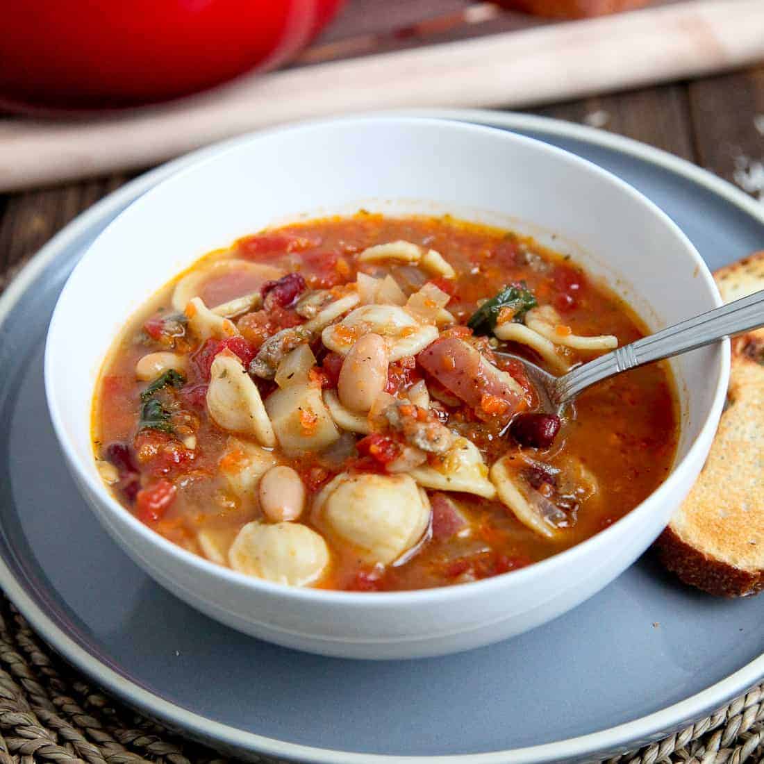 Minestrone Soup With Sausage