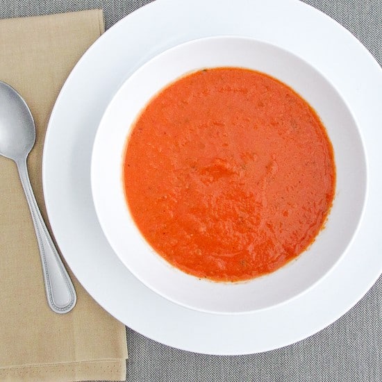 Creamy Tomato Basil Soup - Snixy Kitchen