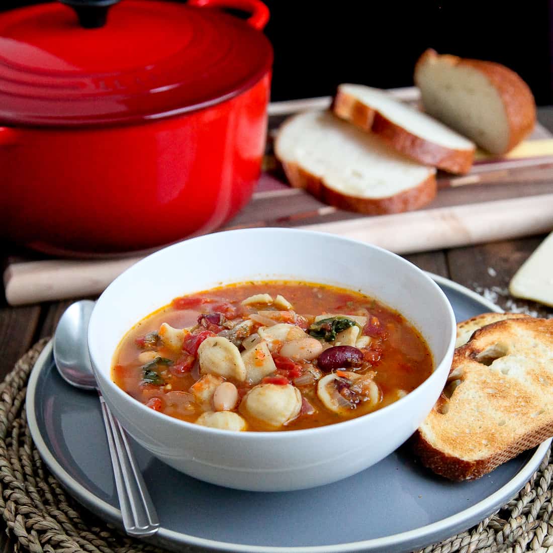 Sausage & Vegetable Minestrone Soup