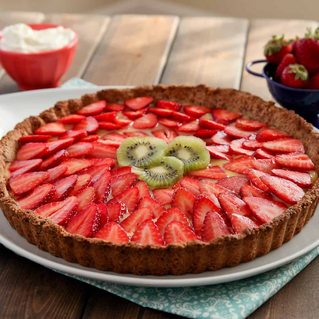 Gluten-free Strawberry Lemon Curd Tart