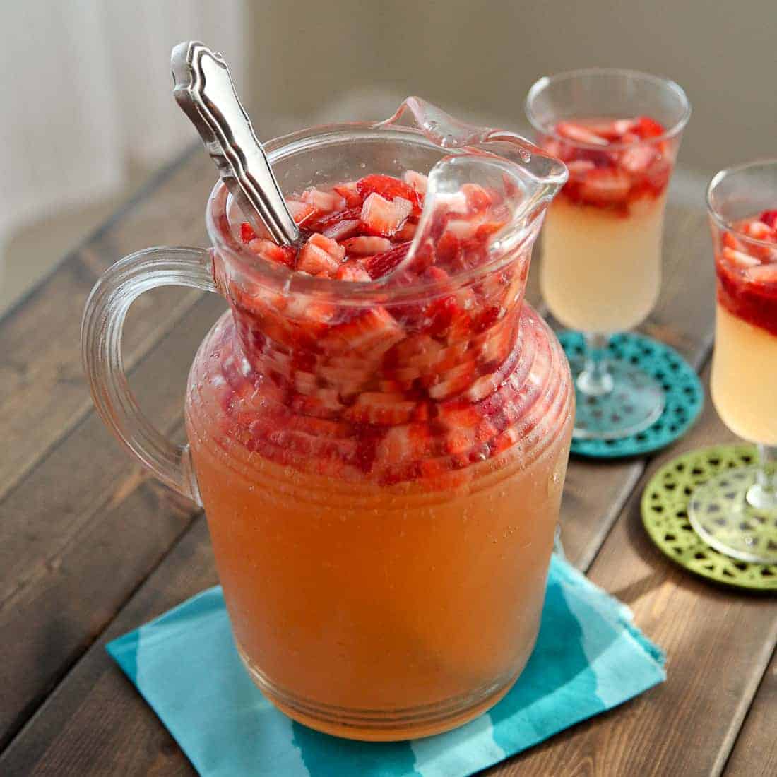 Fresh Strawberry Ginger Lemonade