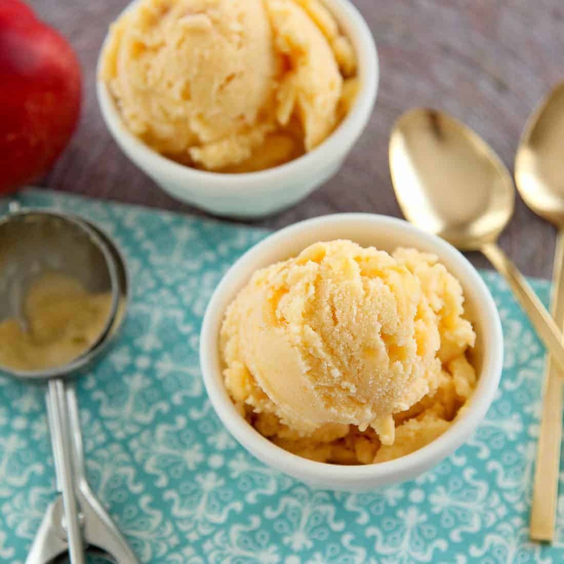 Ginger Peach Sherbet