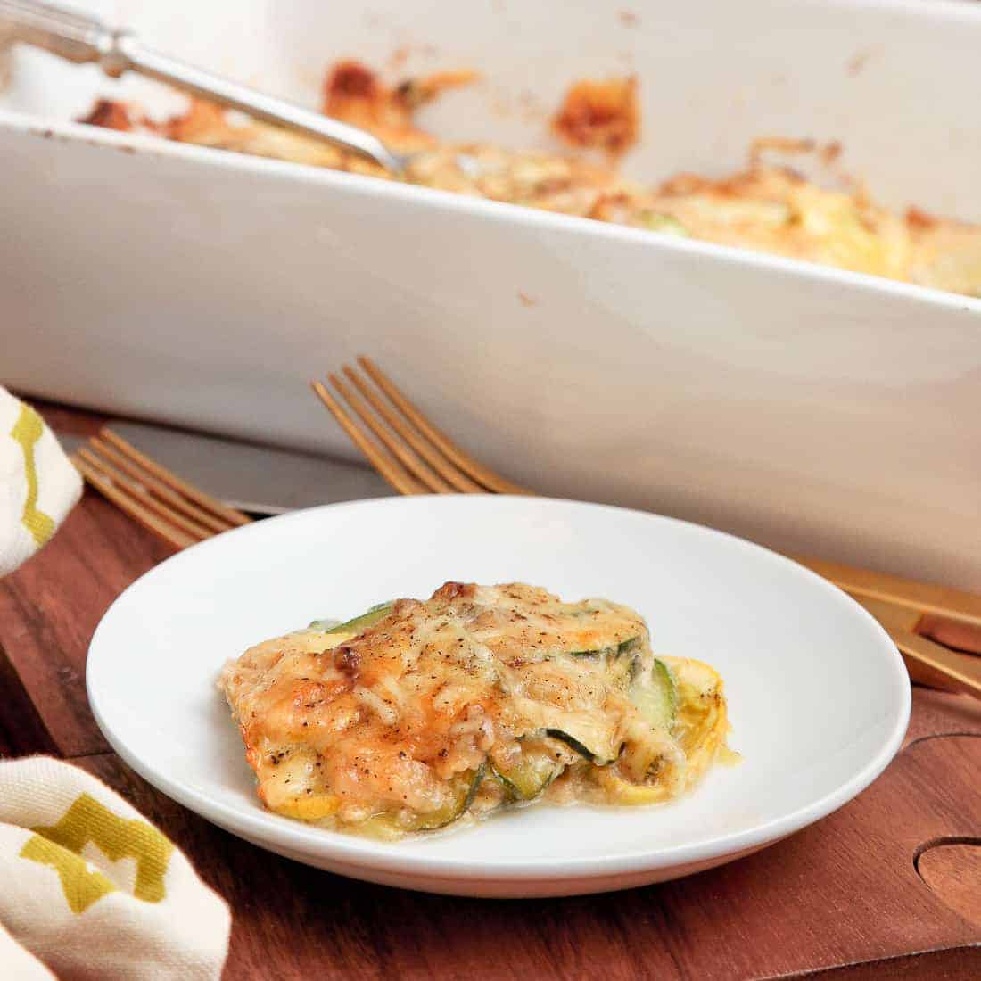 Summer squash gratin