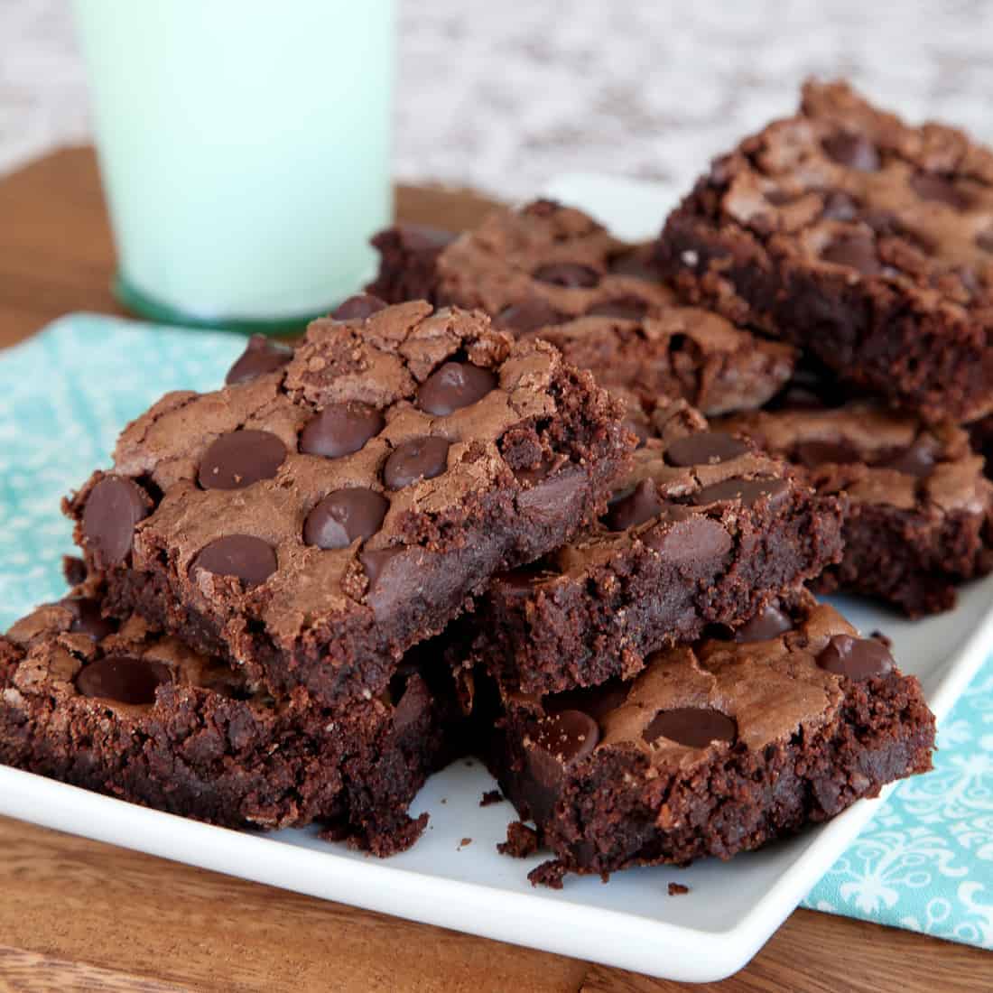 Gluten Free Brownies with Triple Chocolate