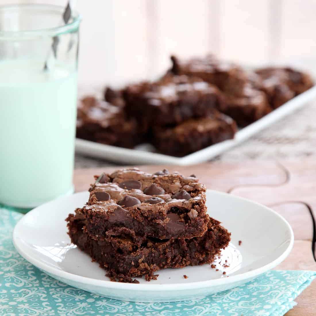 Triple Chocolate Gluten Free Brownies