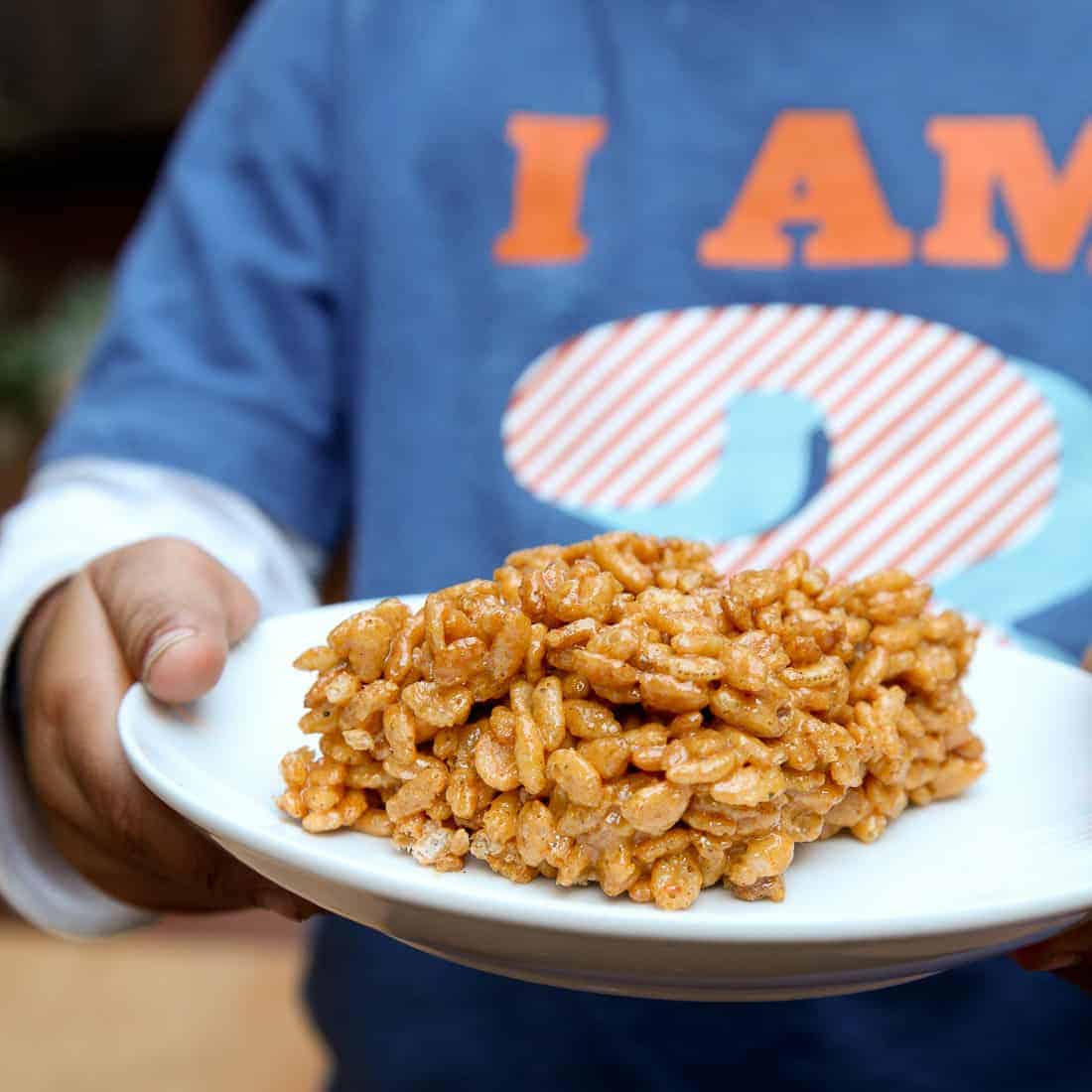 Pumpkin Pie Rice Crispy Treats