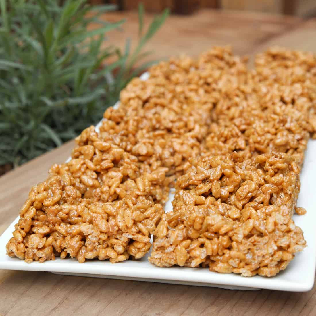 Pumpkin Pie Rice Crispy Treats with Brown Rice