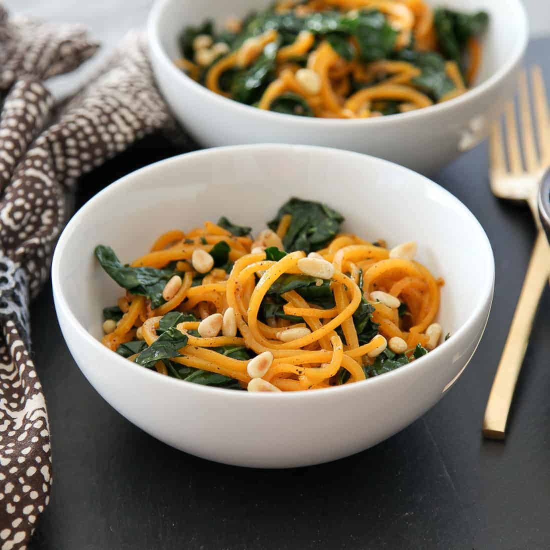 Butternut Squash Noodles with Sage