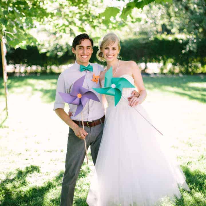 Bride & Groom Pinwheels