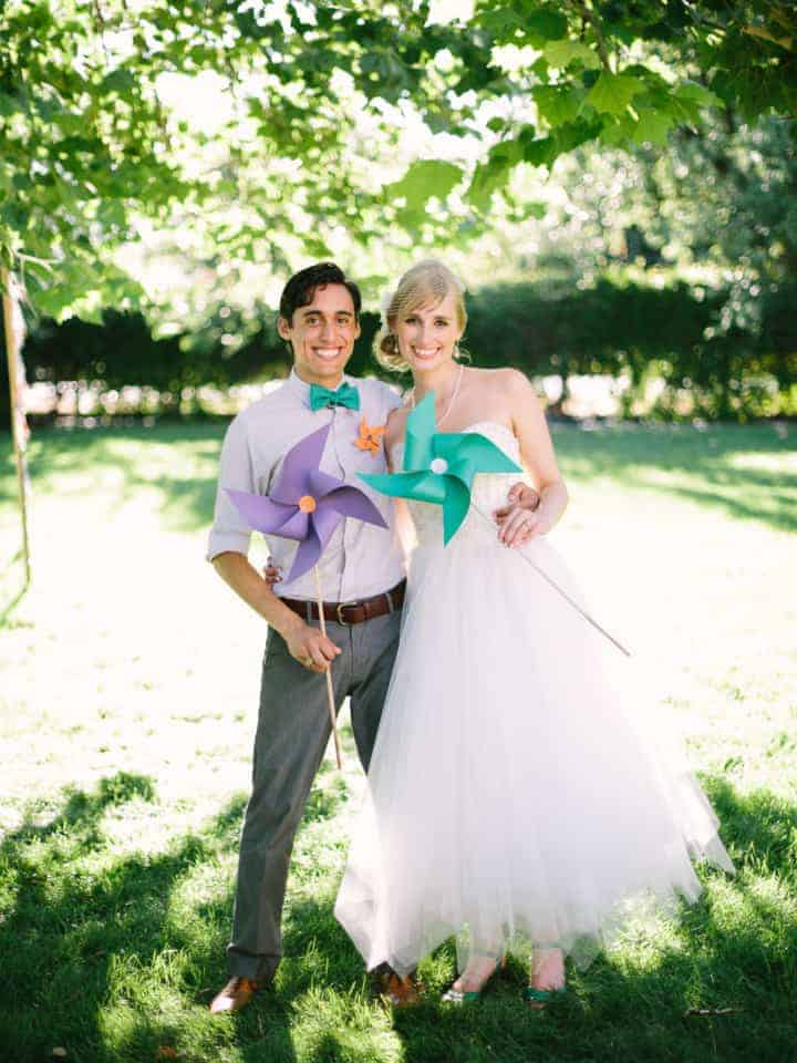 Bride & Groom Pinwheels