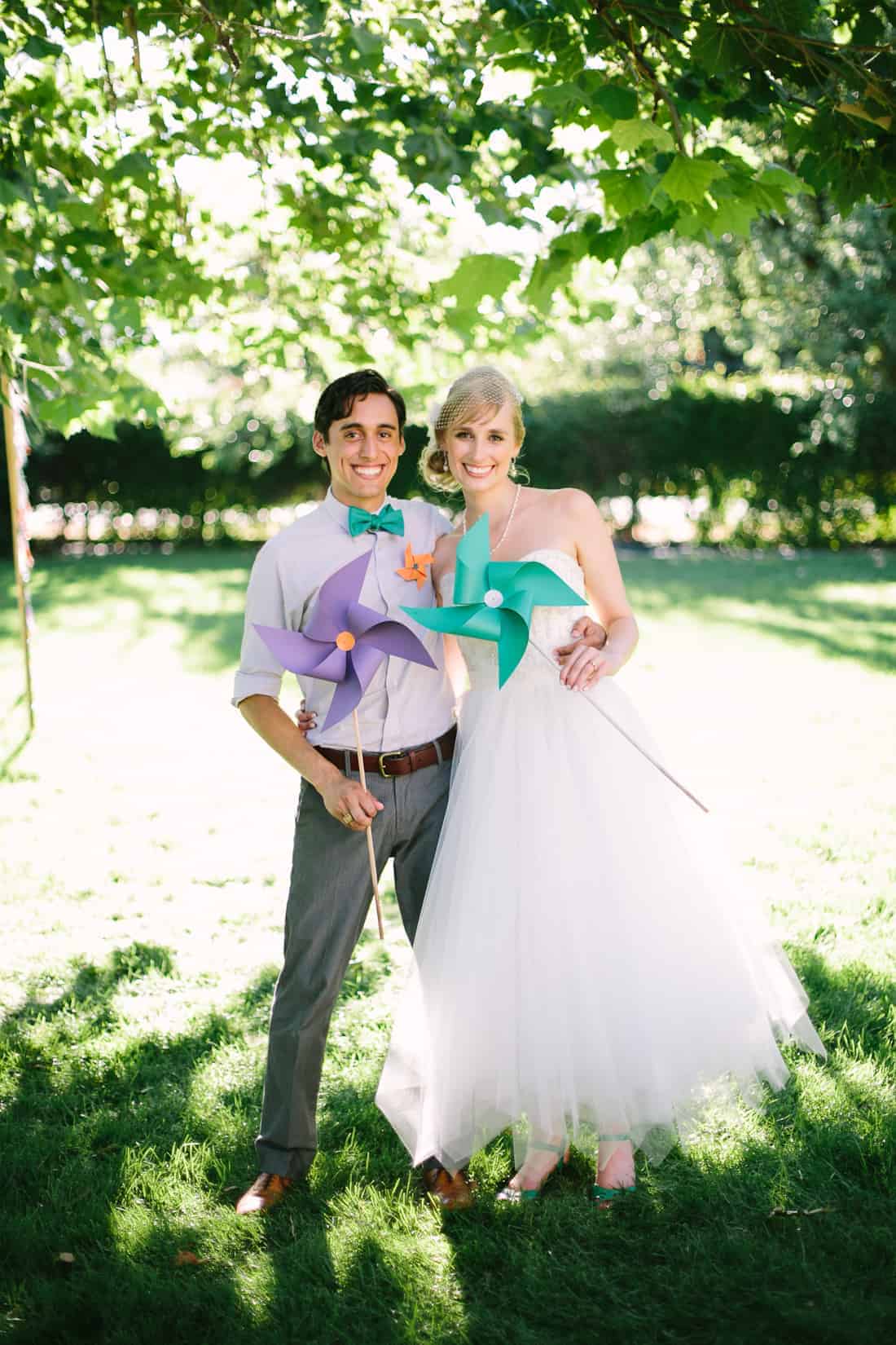 Bride & Groom Pinwheels