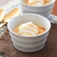 Salted caramel pudding