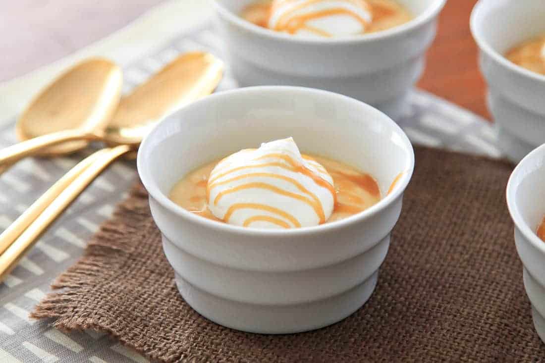 Salted caramel pudding