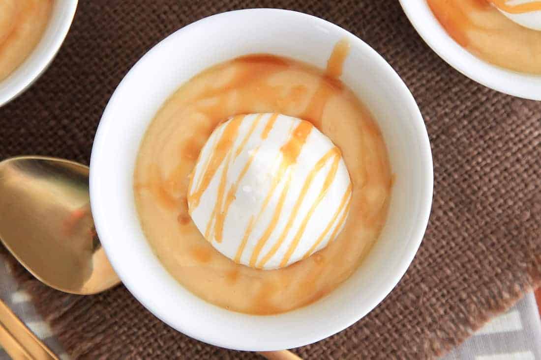 Salted Caramel Pudding & Whipped Cream