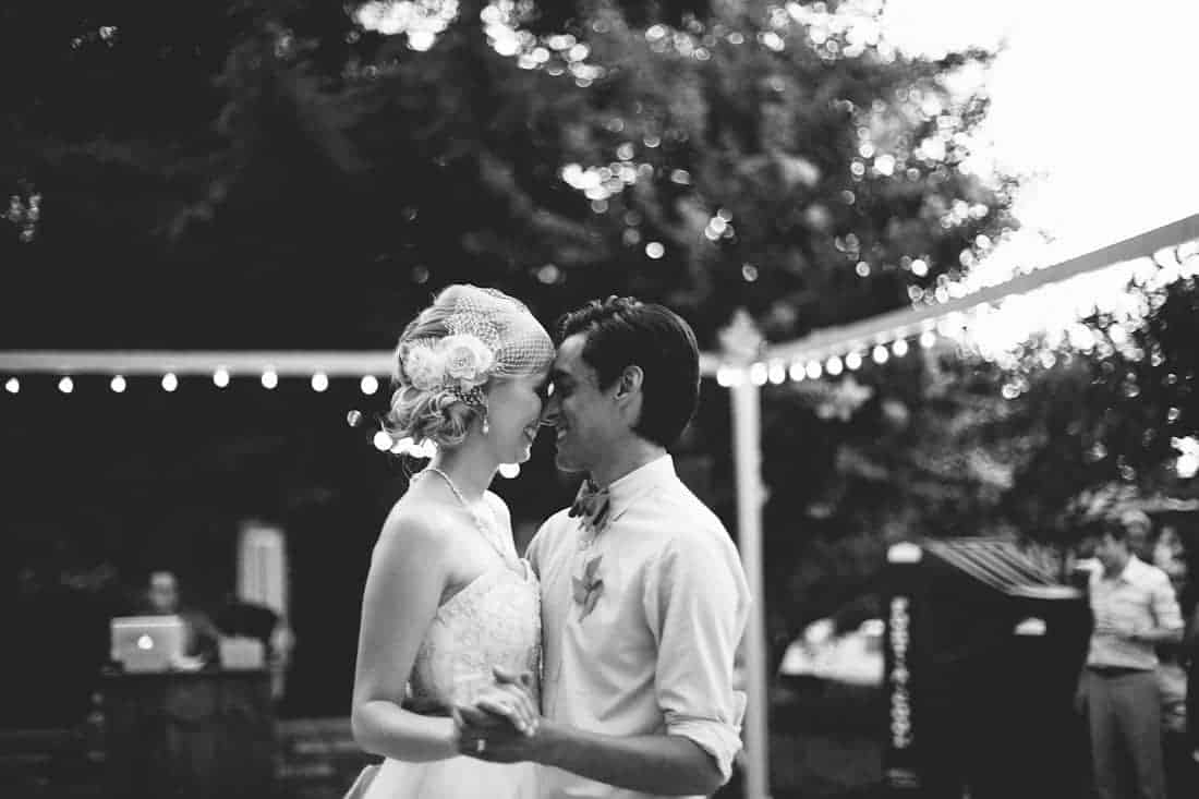 First Dance Backyard BBQ Wedding