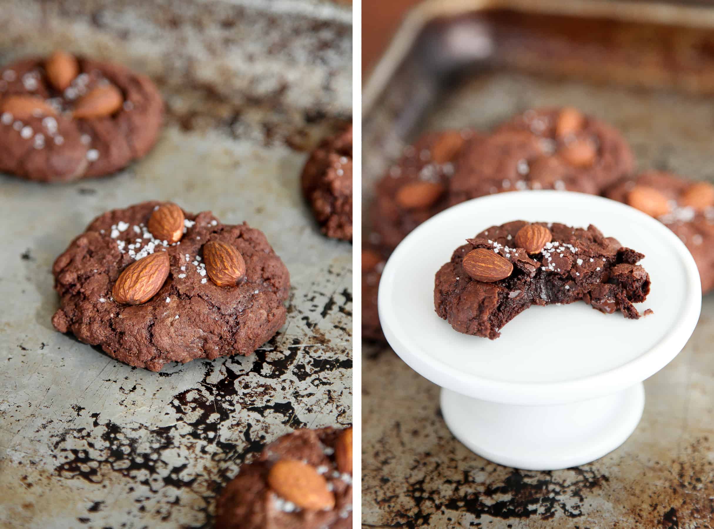 Salted Almond Chocolate Cookies