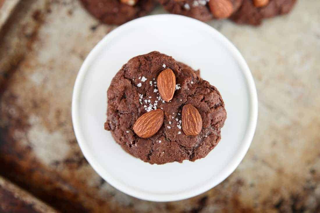 Salted Almond Chocolate Cookies