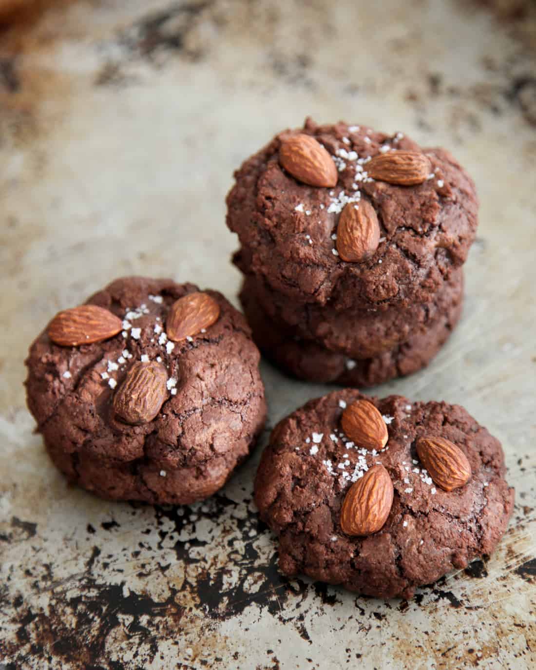 Salted Almond Chocolate Cookies