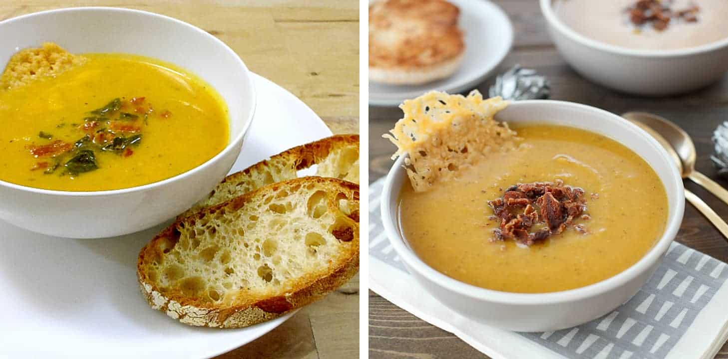 Butternut Squash Soup Before & After