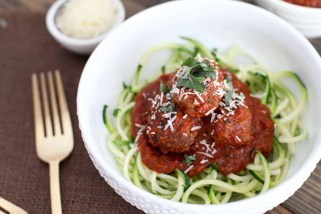 Mozzarella Turkey Meatballs with Basil