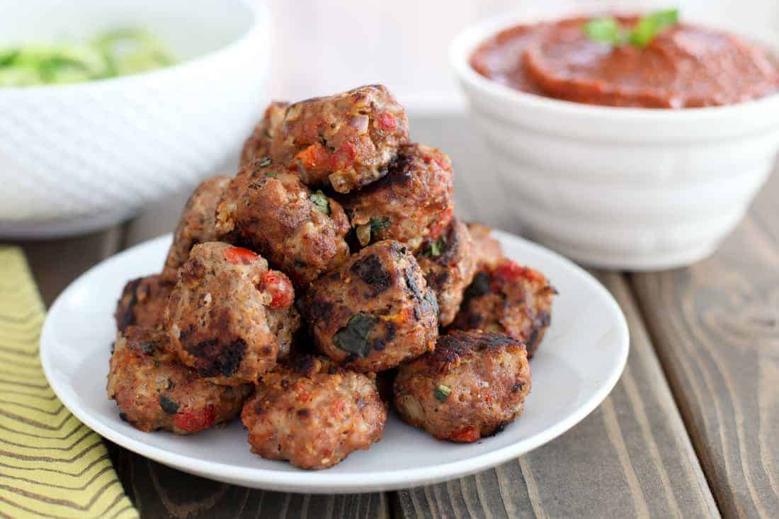 Sun-dried Tomato & Mozzarella Turkey Meatballs