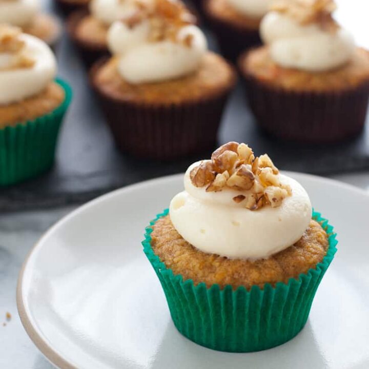 Gluten-free carrot cupcakes