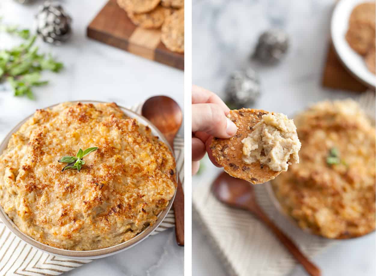 White bean and artichoke dip