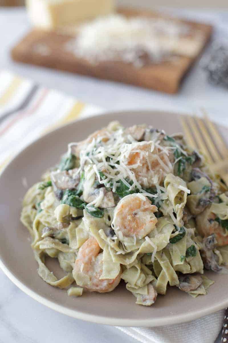 Fettuccine with Cauliflower Alfredo