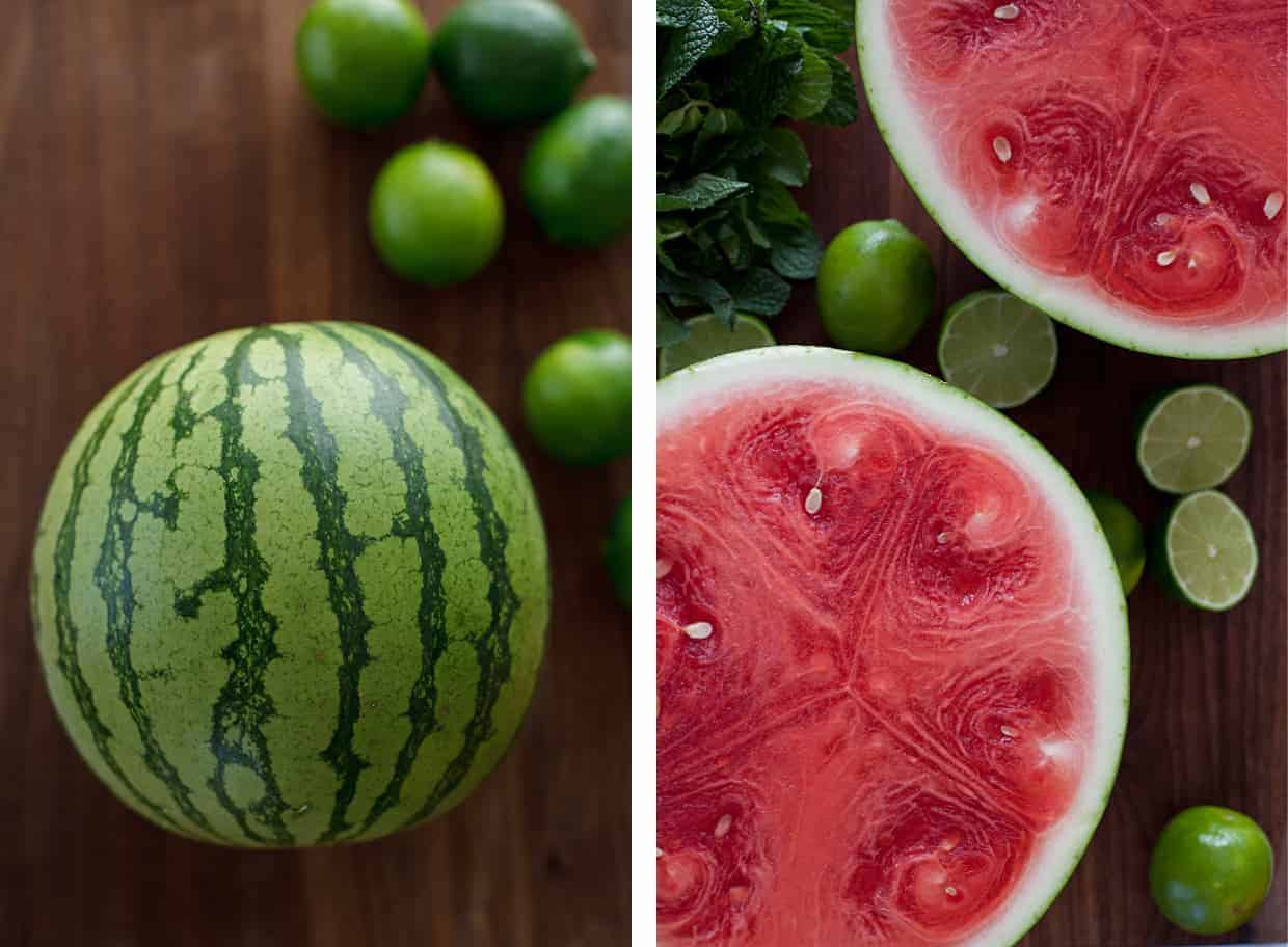 Watermelon mint agua fresca