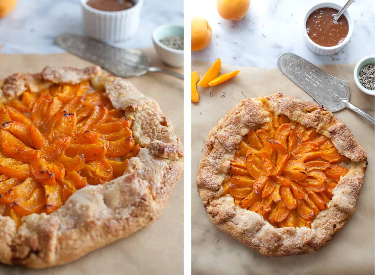 Lavender Gluten-free Apricot Galette