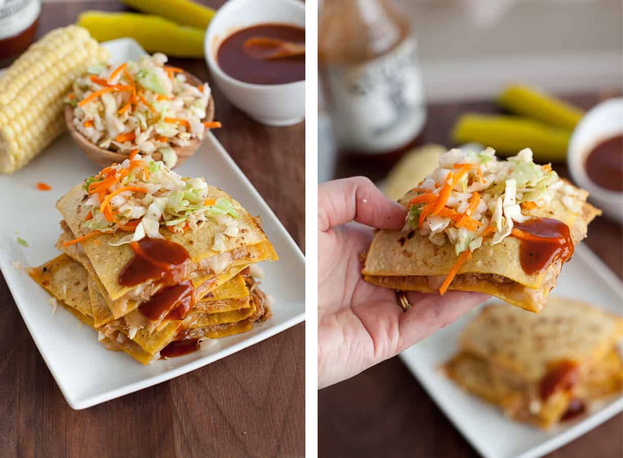 BBQ Pulled Pork Quesadillas Bite