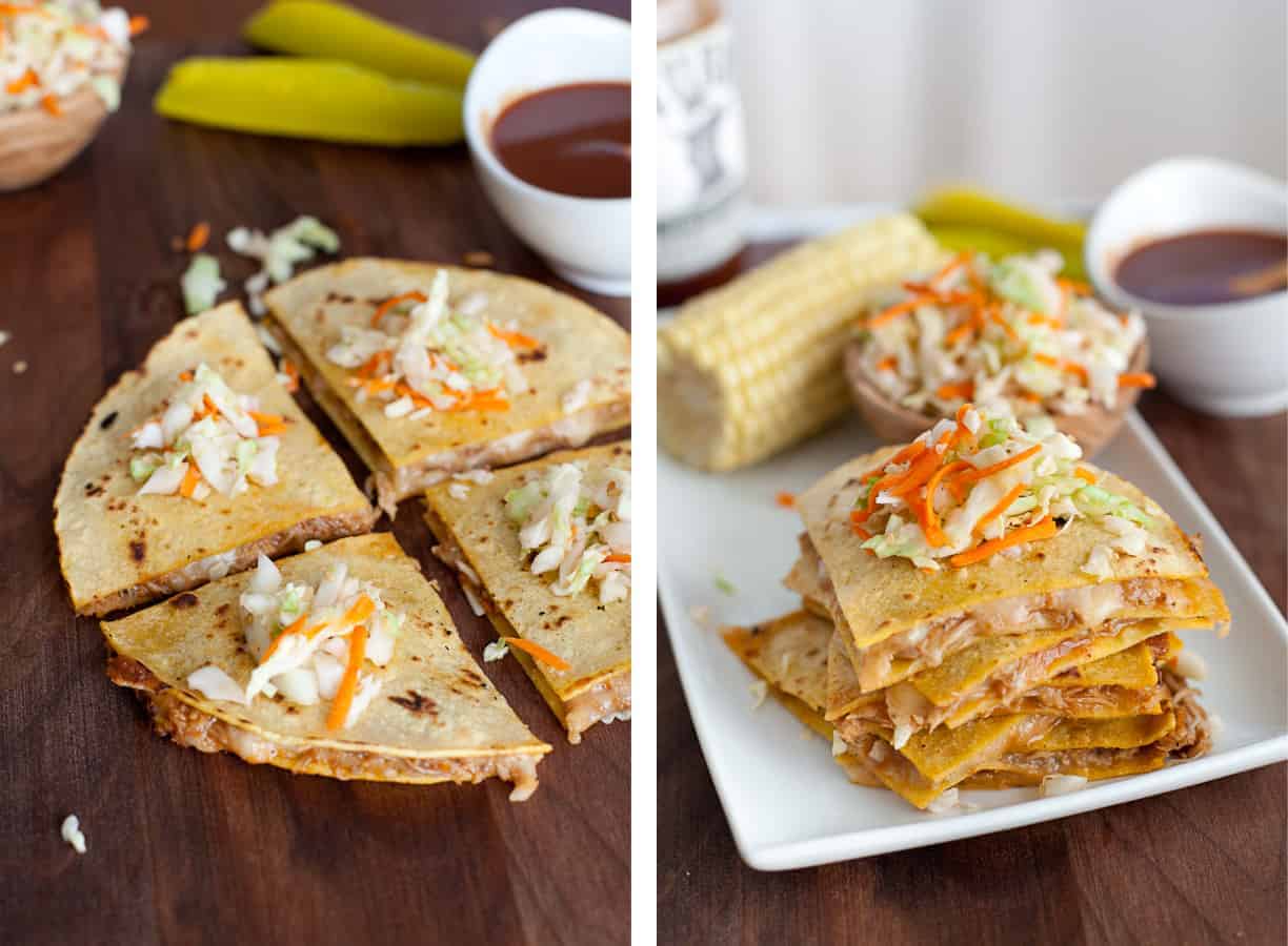 BBQ Pulled Pork Quesadillas with Stubb's