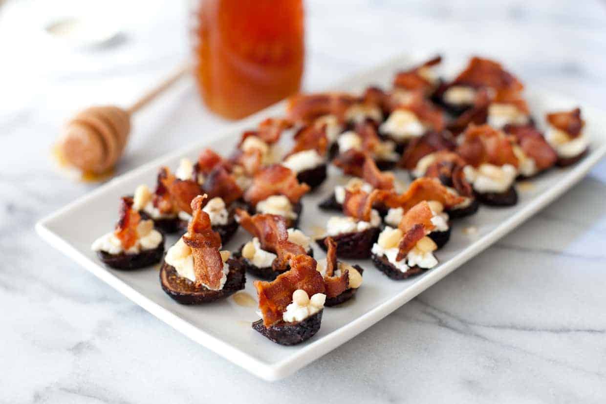 Goat Cheese Stuffed Figs with Pancetta