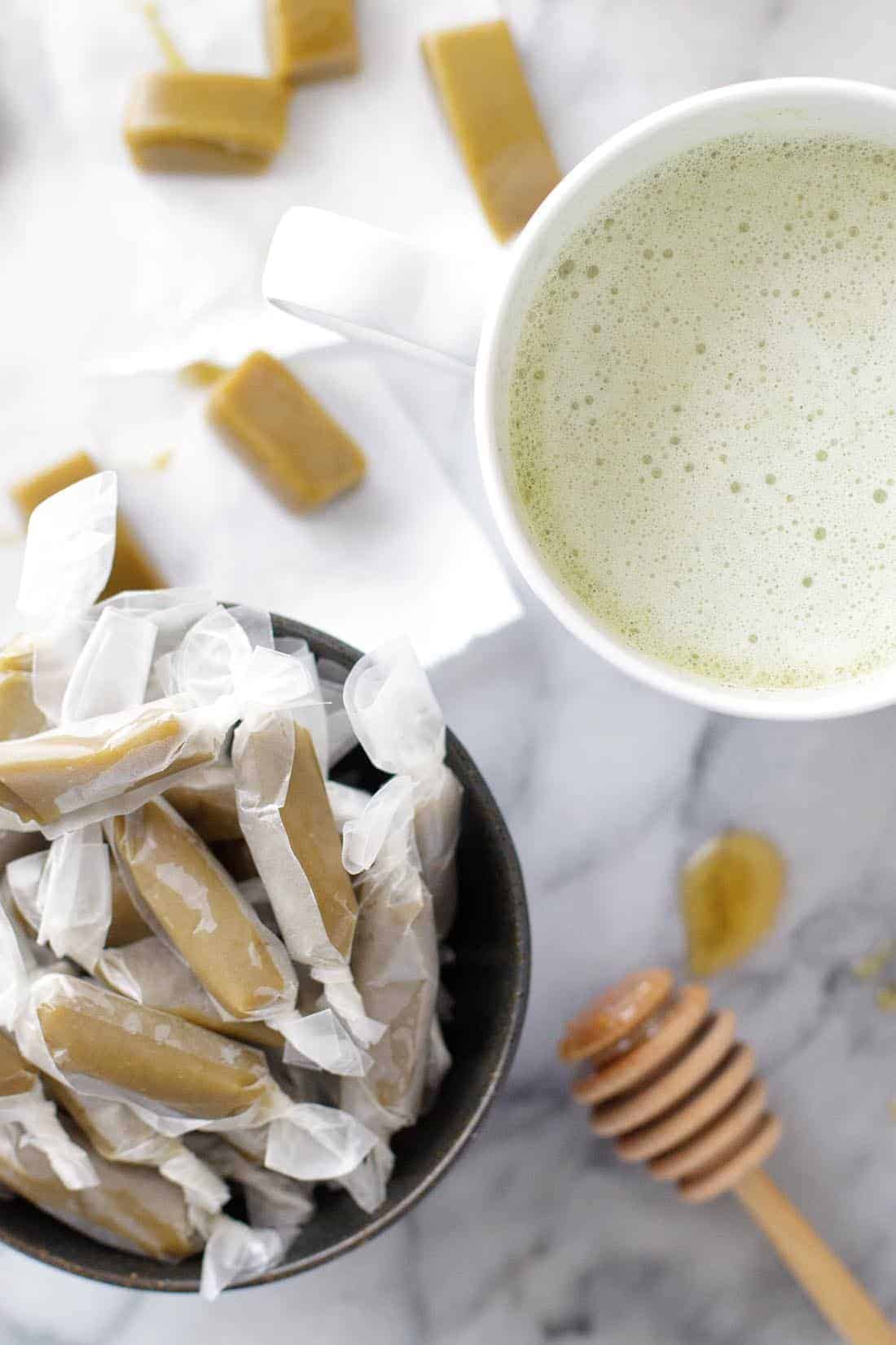 Matcha Green Tea Caramels