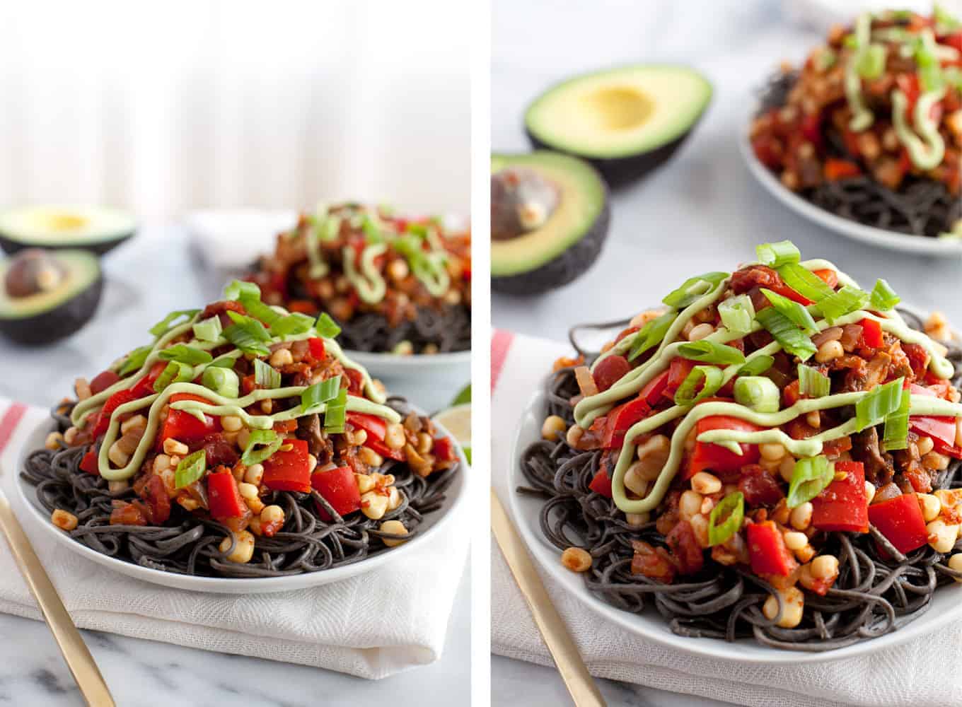 Gluten-free Southwestern Black Bean Spaghetti