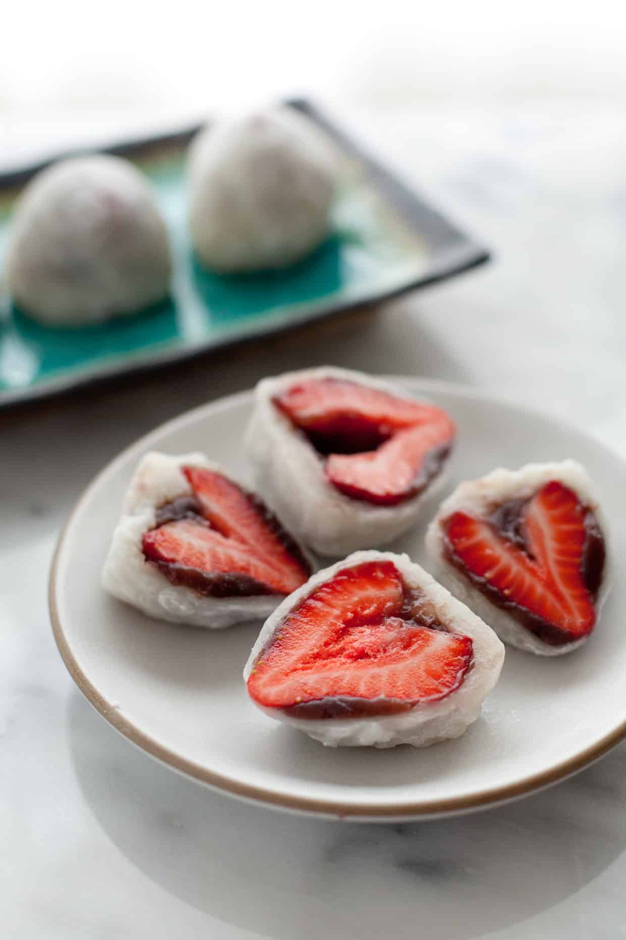 red bean mochi