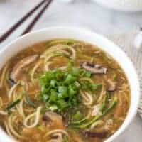 Zucchini Noodle Egg Drop Soup