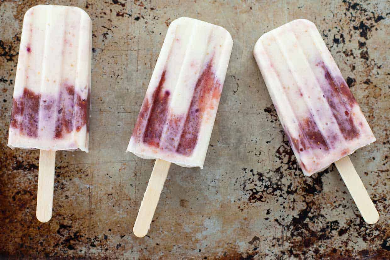 Honey Roasted Fig Popsicles