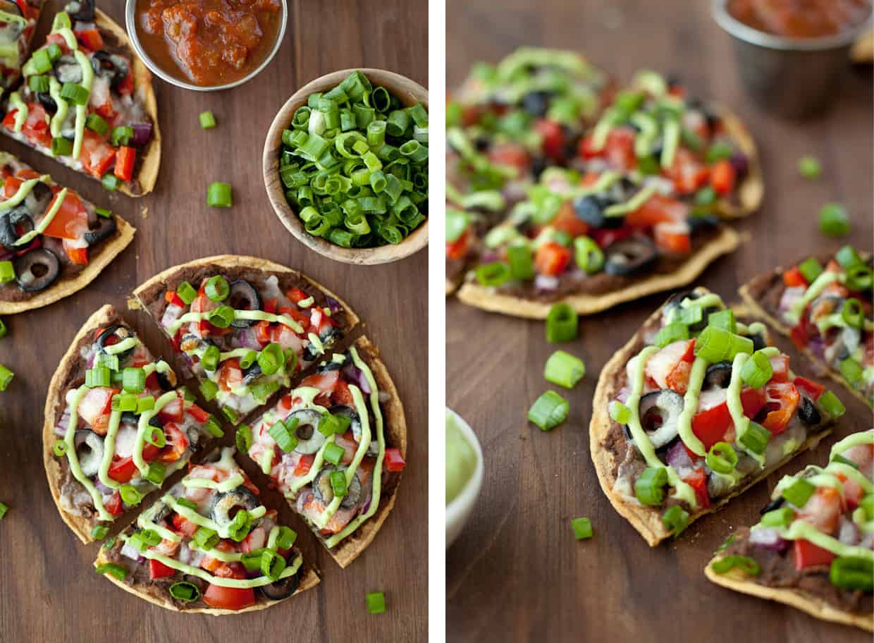 Skinny Mexican Pizzas