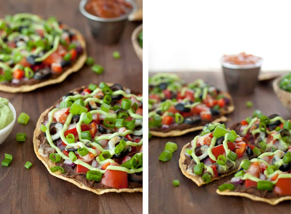 Healthy mexican pizza