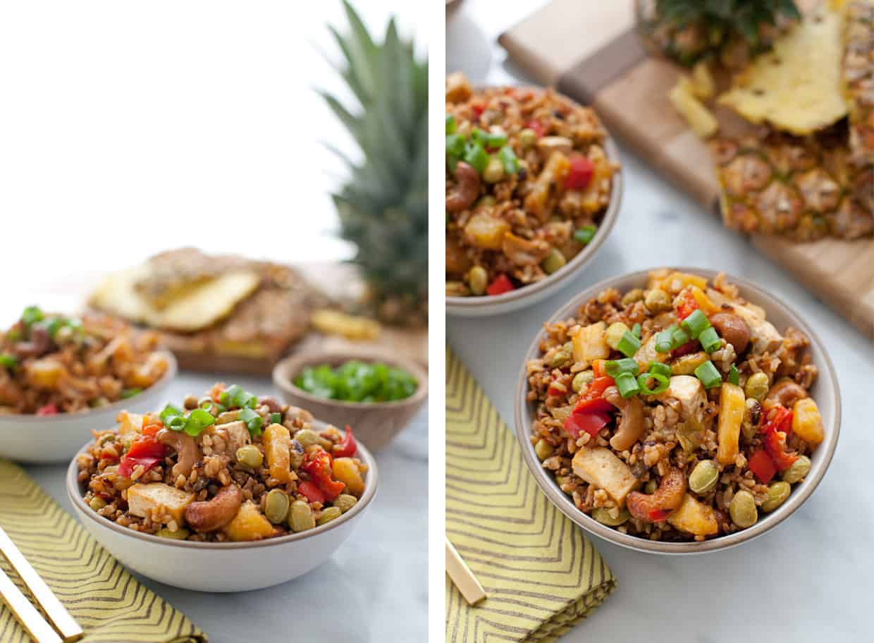 Pineapple Fried Rice with Cashews