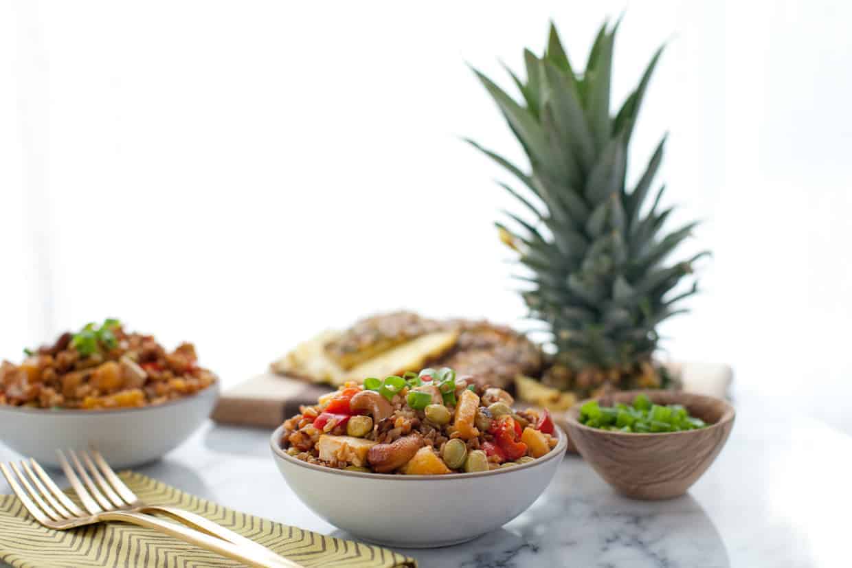 Pineapple cashew fried rice