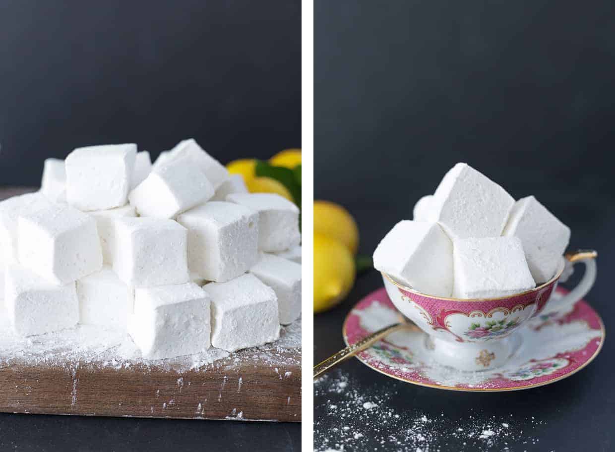 Homemade Lemon Meringue Marshmallows