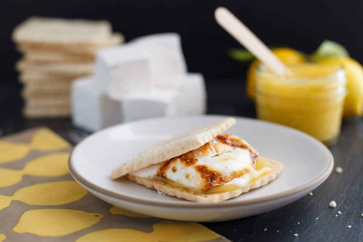 Lemon curd smores