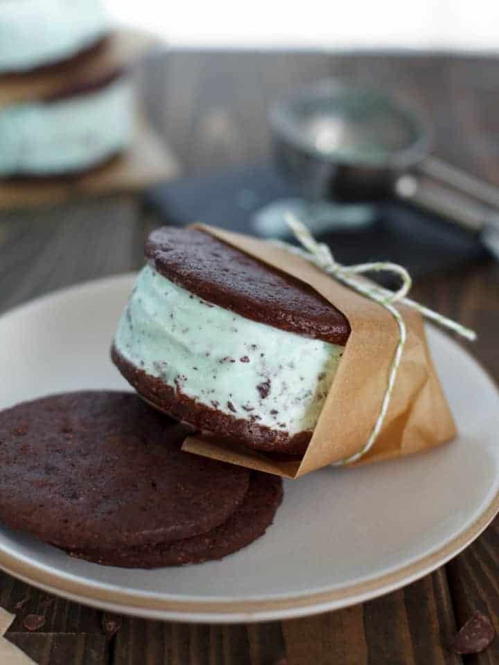 Mint Ice Cream Sandwiches