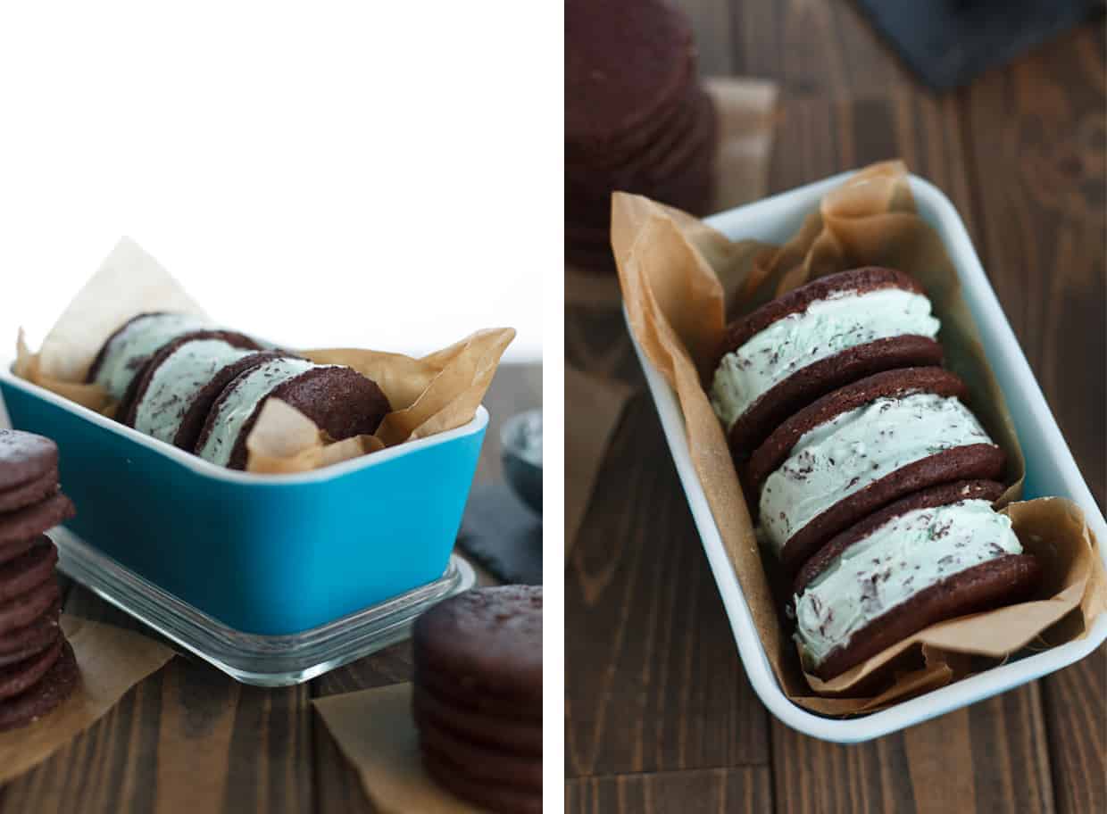 Mint Ice Cream Sandwiches