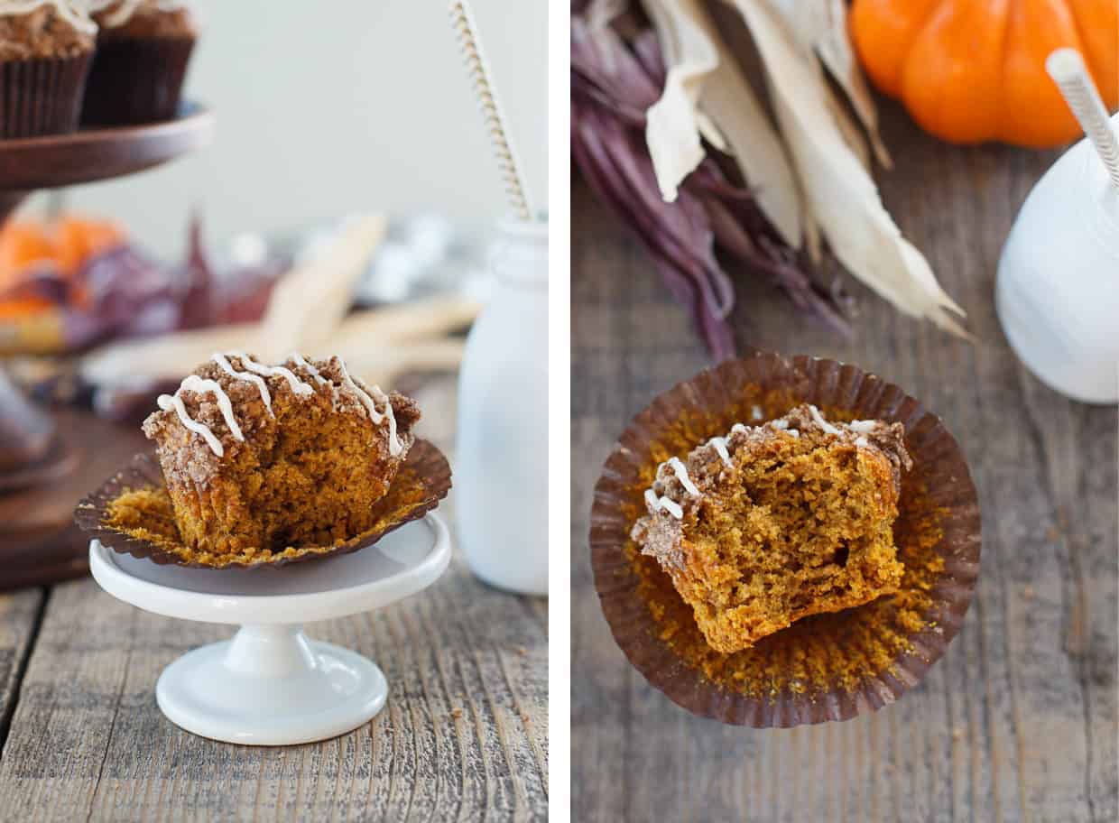 Gluten-free pumpkin streusel muffins