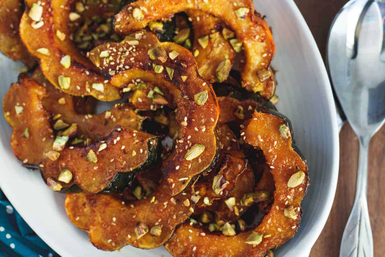 Pistachio Miso Acorn Squash