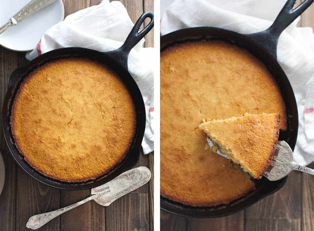 Glutenfree Buttermilk Skillet Cornbread Snixy Kitchen