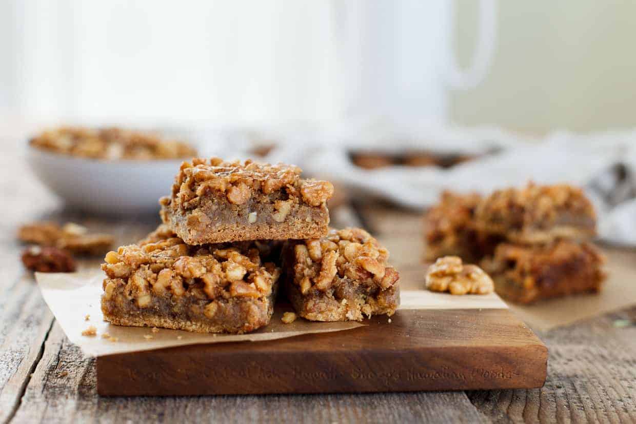 Maple Walnut Pie Bars